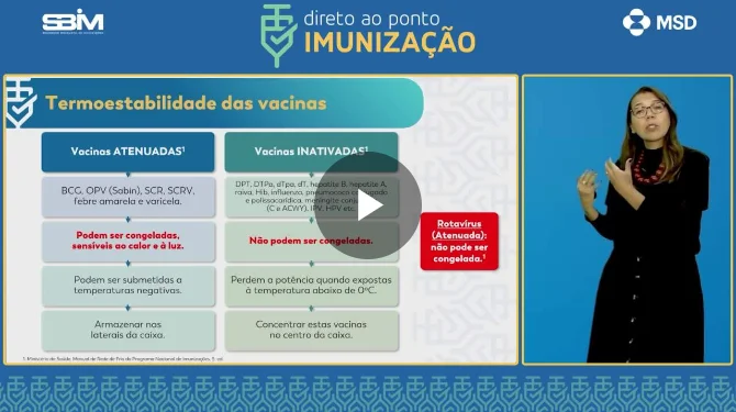 Cadeia de frio e conservação da vacina